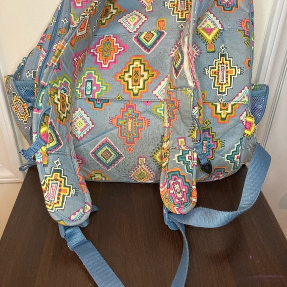 Vera Bradley Gray Laptop Backpack - Picture 8 of 13